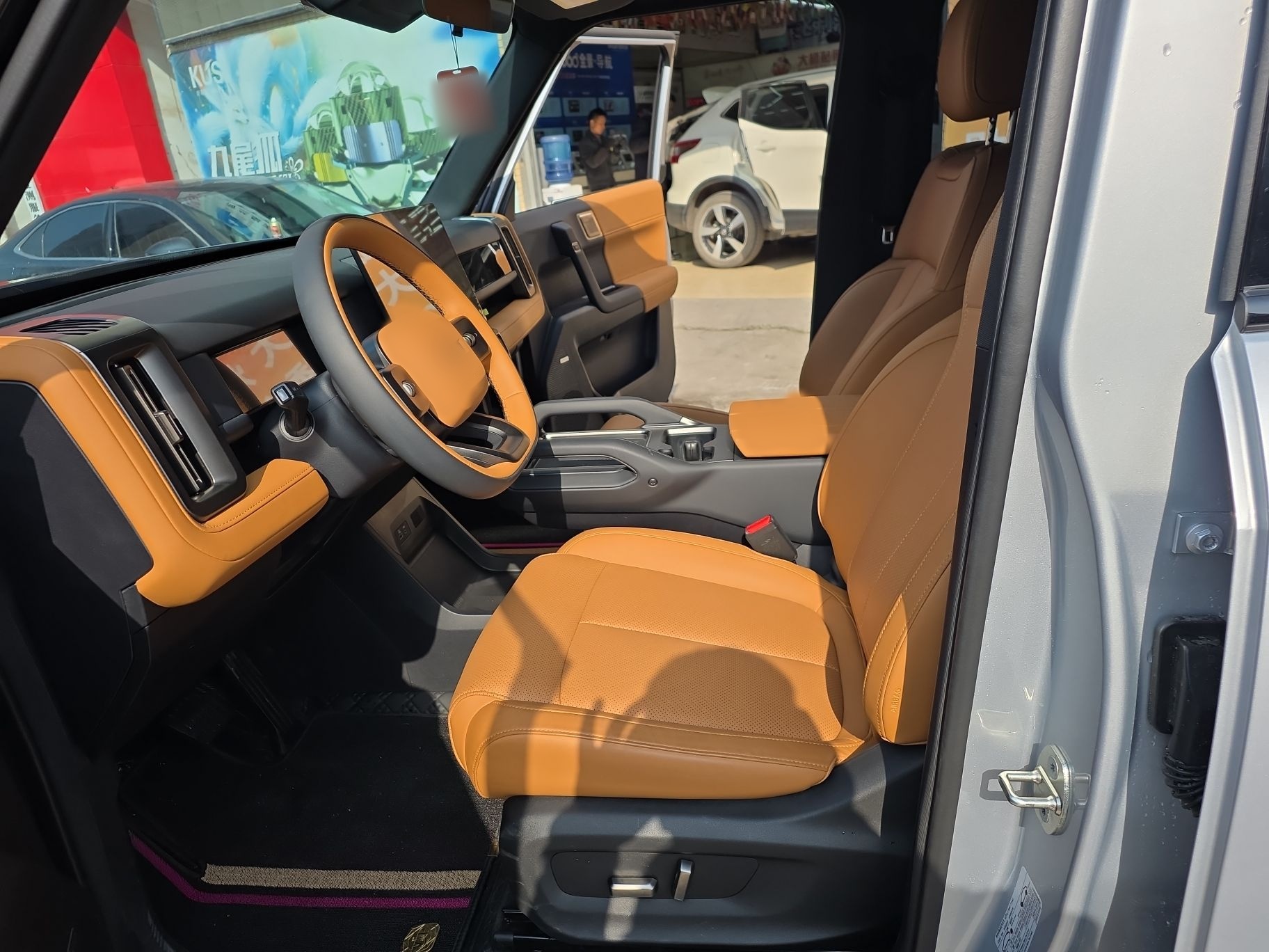 Переднее сиденье в автомобиле