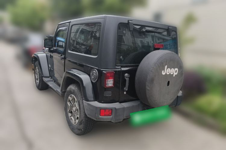 Used Jeep Wrangler 2013 3.6L Sahara two-door model Rear Left 45 Deg