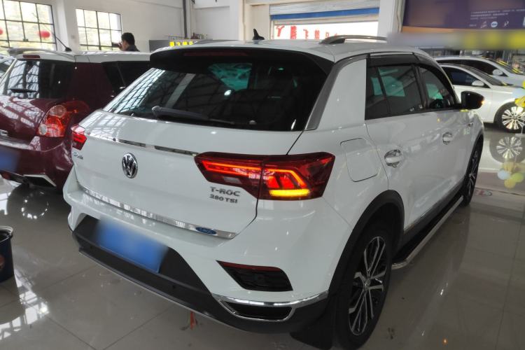Used Volkswagen T-ROC 2019 280TSI DSG Two-Wheel Drive Comfort Version China VI Standard Rear Right 45 Deg