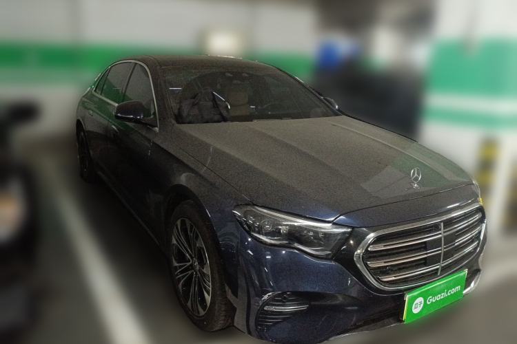 Used Mercedes-Benz E-Class New Energy 2024 E 350 e L Plug-in Hybrid Sedan Front Right 45 Deg