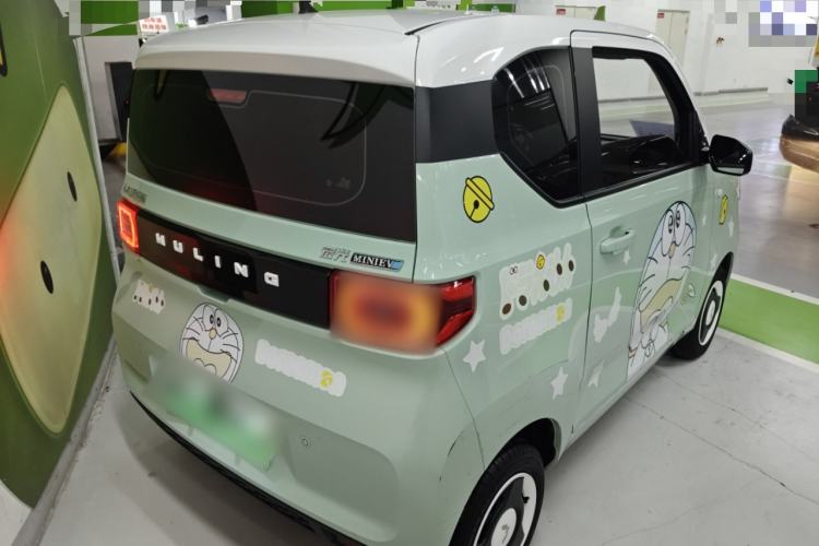Used Wuling Hongguang MINIEV 2021 Macaron Premium Model – Lithium Iron Phosphate Rear Right 45 Deg