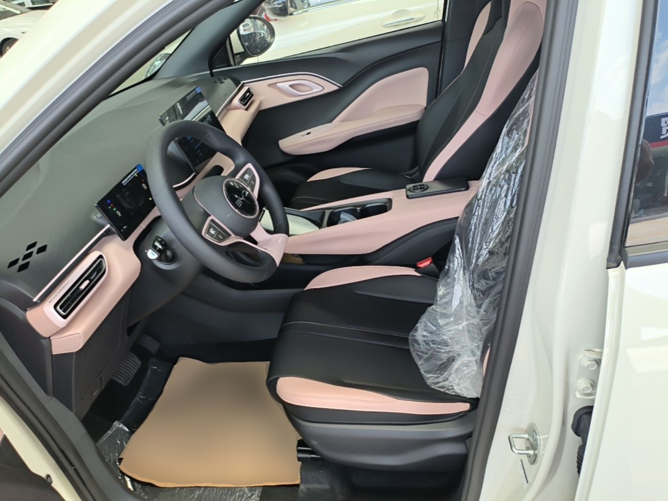 Vordere Reihe im Auto