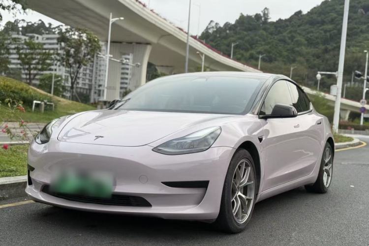 Used Tesla Model 3 2021 Standard Range Rear-Drive Upgraded Version Front Left 45 Deg