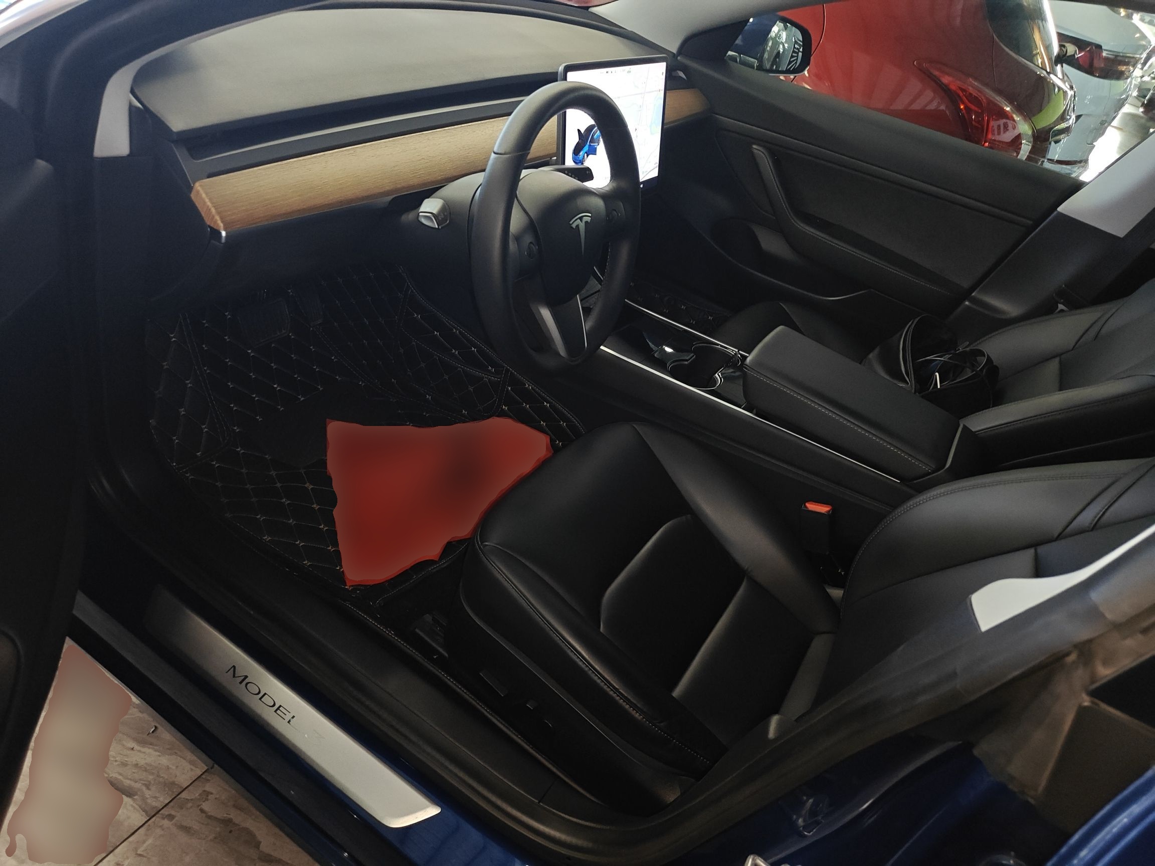 Переднее сиденье в автомобиле