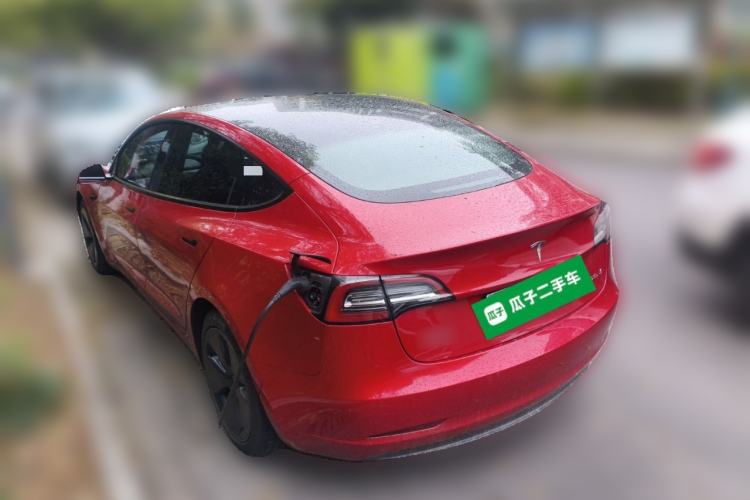 Used Tesla Model 3 2021 Standard Range Rear-Wheel Drive Upgraded Version 3D6 Rear Left 45 Deg