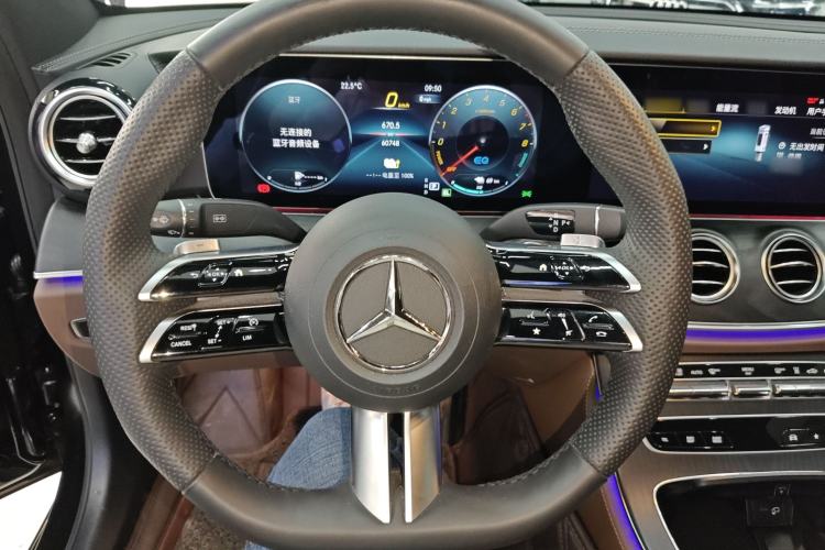 Used Mercedes-Benz E-Class New Energy 2023 E 350 e L Plug-in Hybrid Sports Sedan
