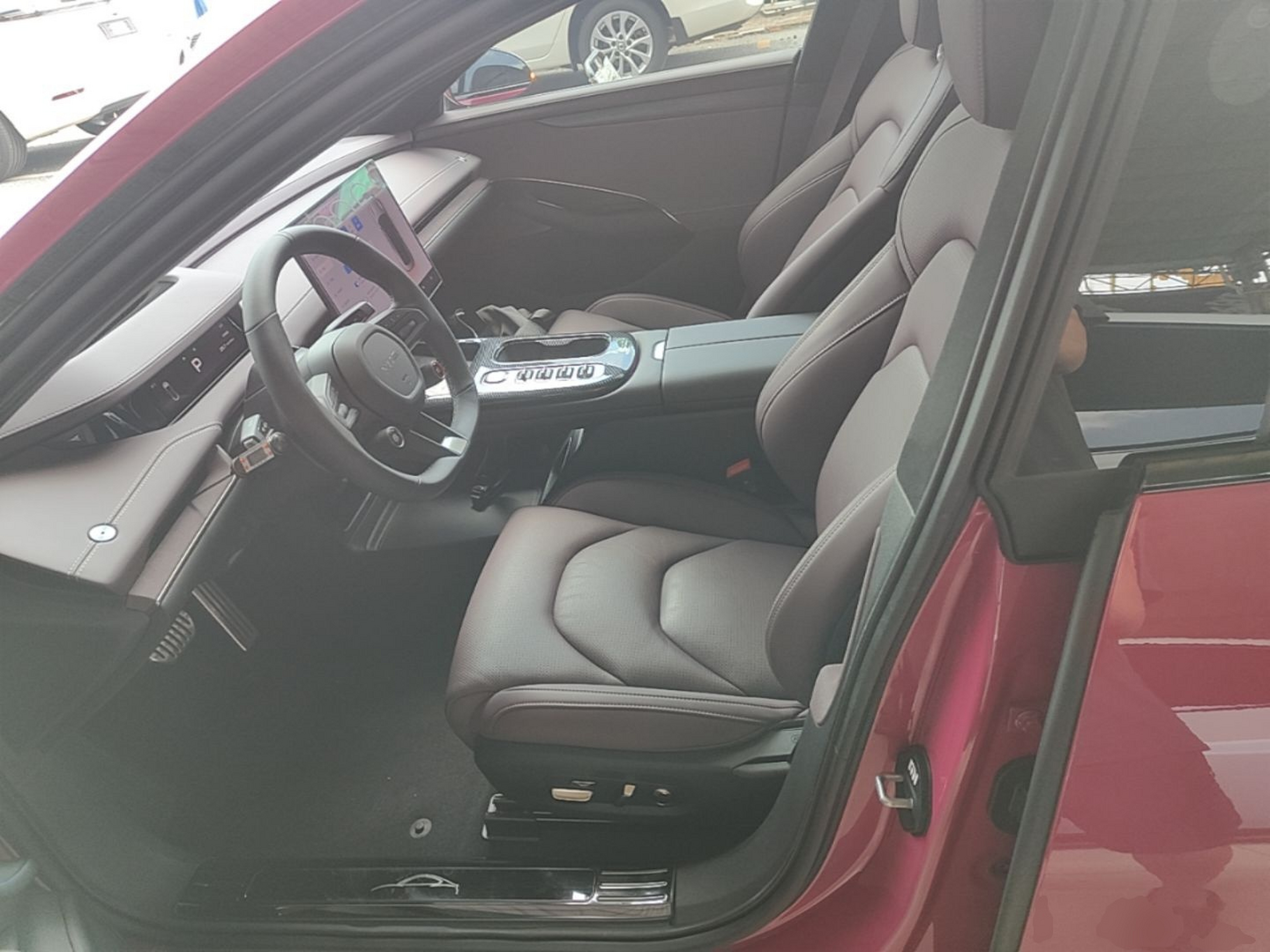 Vordere Reihe im Auto