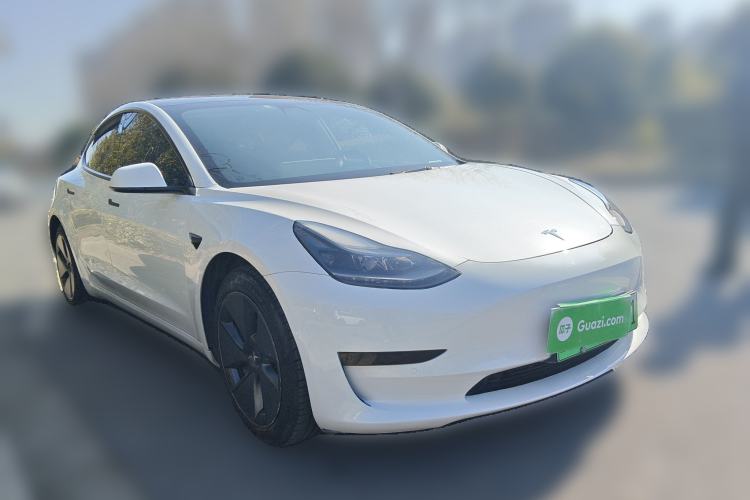 Used Tesla Model 3 2021 Standard Range Rear-Drive Upgraded Version Front Right 45 Deg