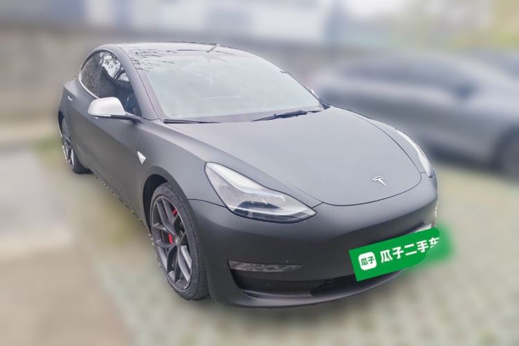Used Tesla Model 3 2022 Performance High-Performance All-Wheel-Drive Version Front Right 45 Deg
