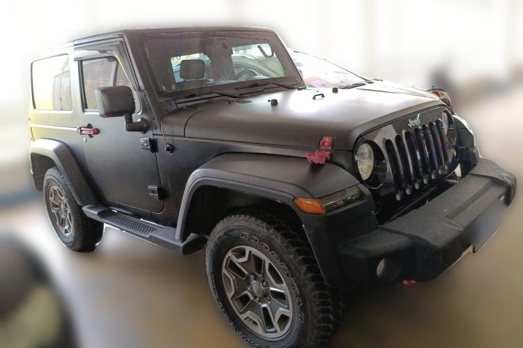 Used Jeep Wrangler 2010 3.8L Sahara two-door model Front Right 45 Deg