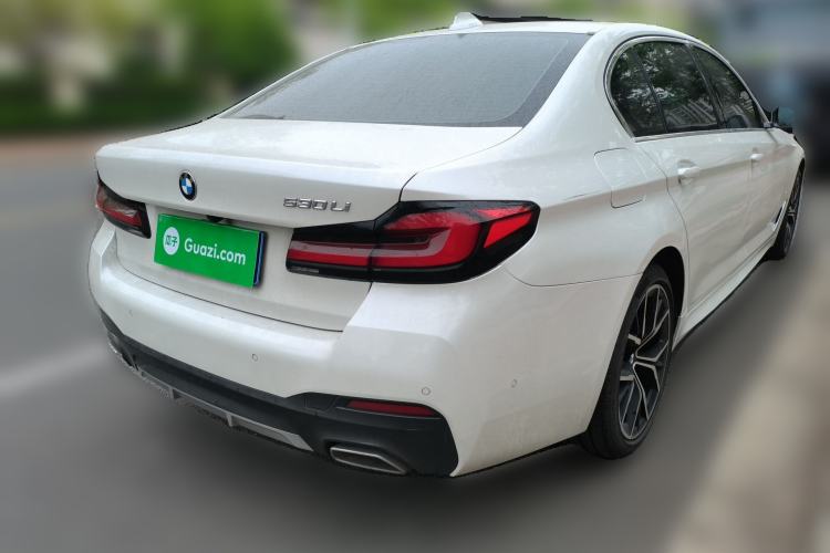 Used BMW 5 Series 2021 530Li Luxury Edition M Sport Package Rear Right 45 Deg