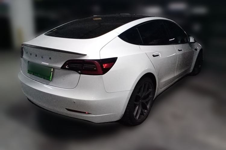 Used Tesla Model 3 2022 Performance High-Performance All-Wheel-Drive Version Rear Right 45 Deg