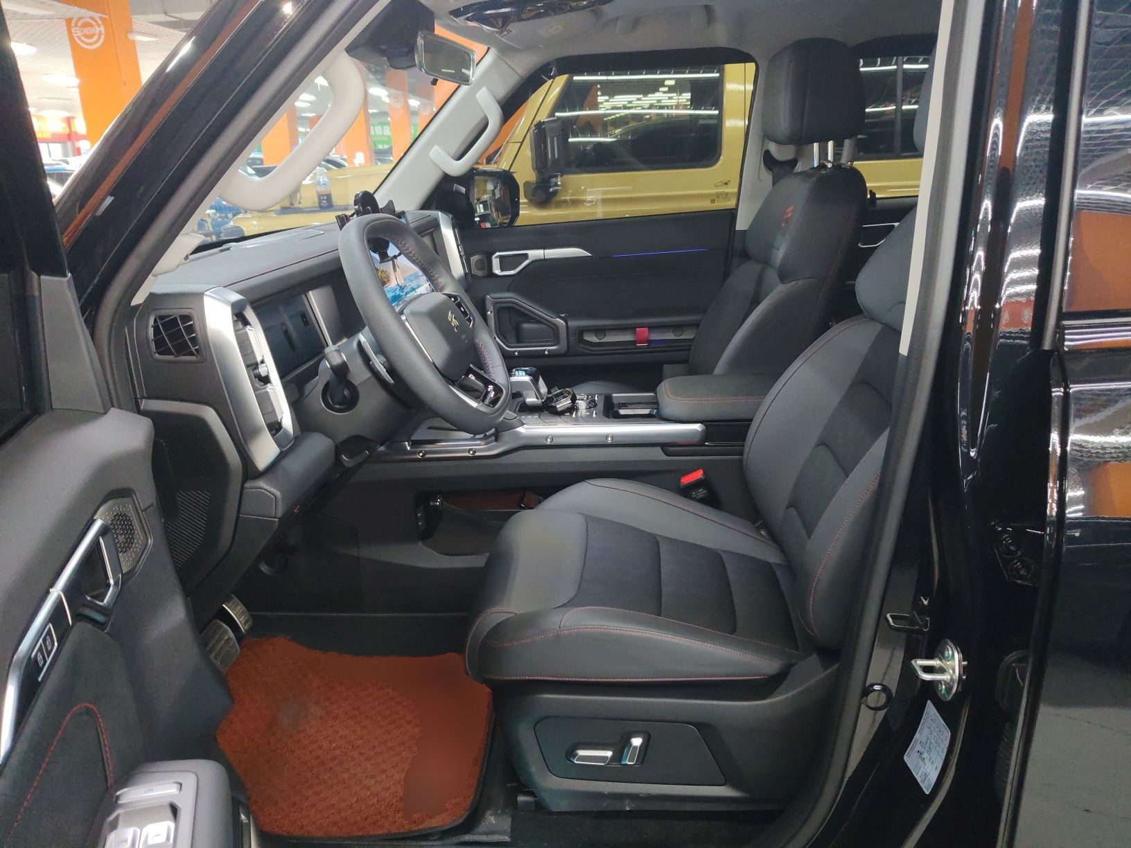 Переднее сиденье в автомобиле