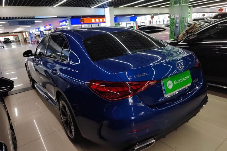 Used Mercedes-Benz C-Class 2022 C 260 L Obsidian Night Sport Edition Rear Left 45 Deg