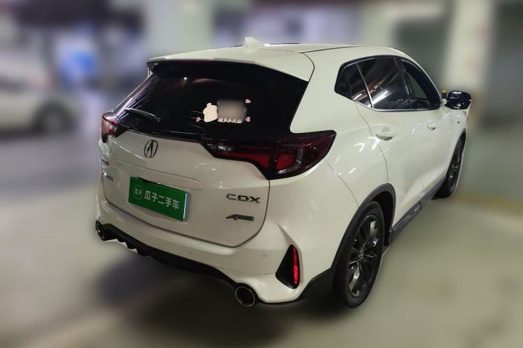 Used Acura CDX 2021 1.5T Two-Wheel Drive Deluxe · A-Spec Smart Safety Sport Model Rear Right 45 Deg