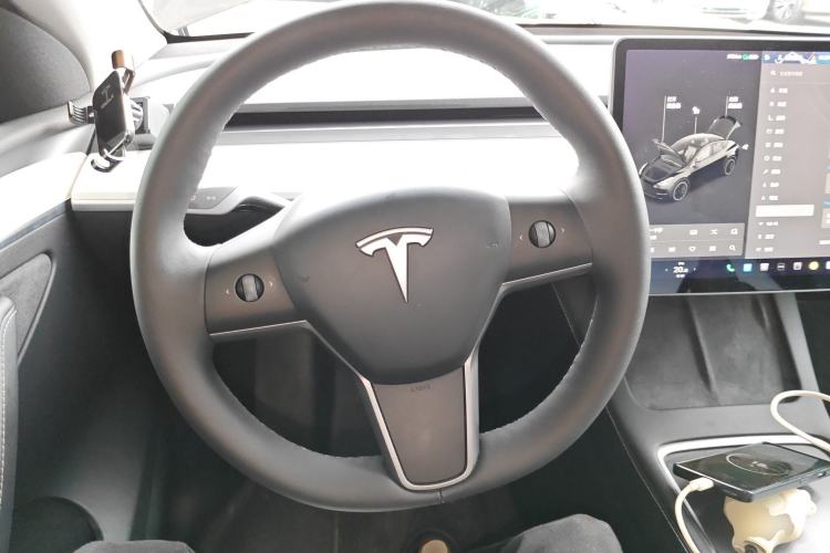 Used Tesla Model Y 2021 Standard Range Rear-Wheel Drive Version Steering Wheel