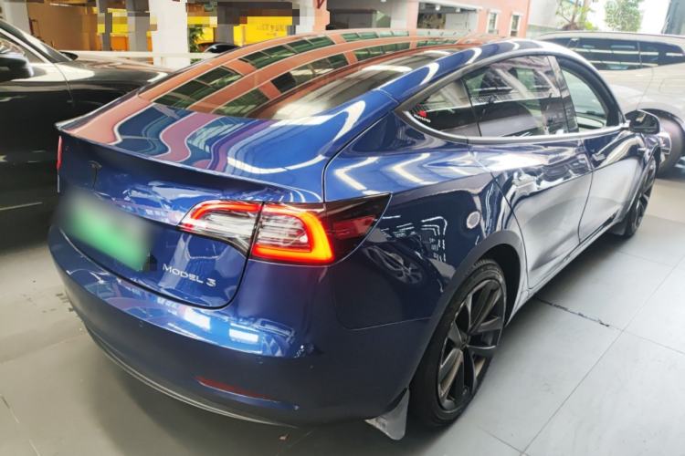 Used Tesla Model 3 2020 Standard Range Rear-Wheel Drive Upgraded Version Rear Right 45 Deg