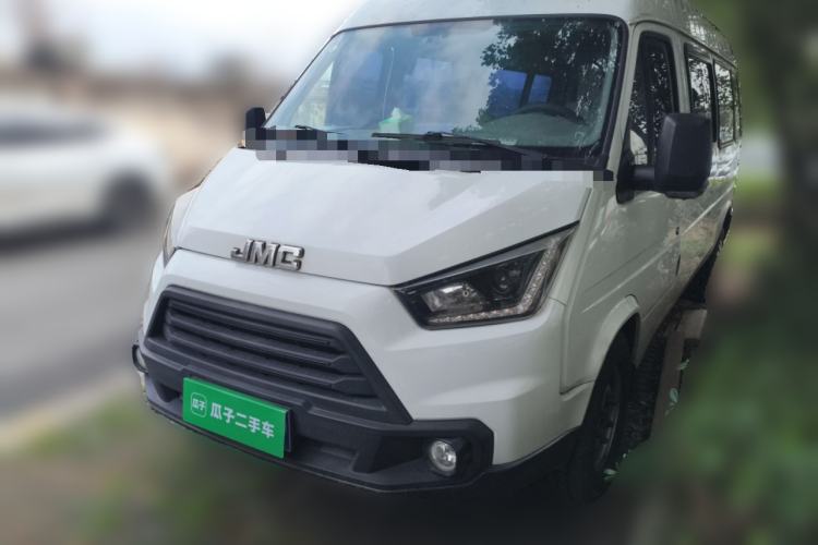 Used JMC Transit 2019 2.8T Commercial Version Long Wheelbase Mid-Roof 6-Seater Rear Single Tire China VI Emission Standard – JX493