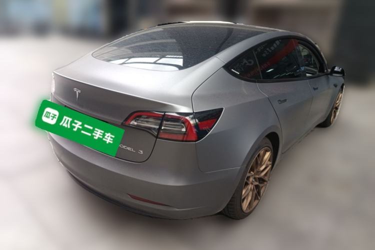 Used Tesla Model 3 2021 Standard Range Rear-Wheel Drive Upgraded Version 3D6 Rear Right 45 Deg