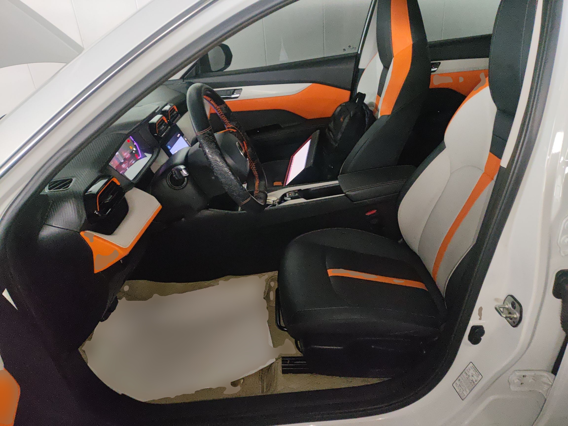 Переднее сиденье в автомобиле