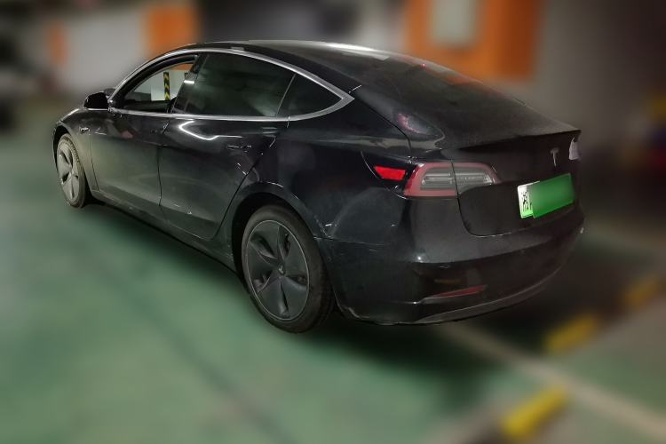Used Tesla Model 3 2019 Standard Range Rear-Drive Upgraded Version Rear Left 45 Deg