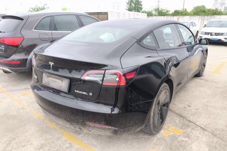 Used Tesla Model 3 2021 Standard Range Rear-Drive Upgraded Version Rear Right 45 Deg