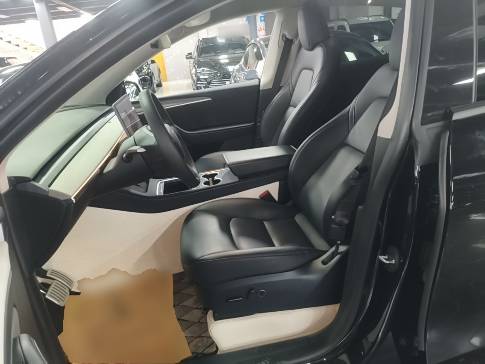 Vordere Reihe im Auto