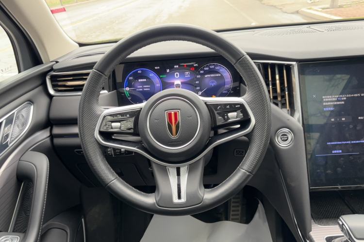 Used Hongqi HS7 PHEV 2024 2.0T PHEV Four-Wheel Drive Flagship Edition 6 Seats Steering Wheel