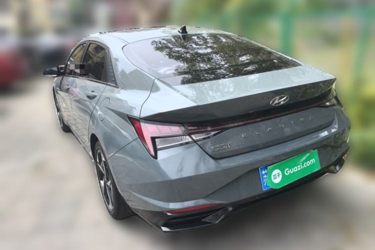 Used Hyundai Elantra 2021 1.5L CVT LUX Prestige Edition Rear Left 45 Deg