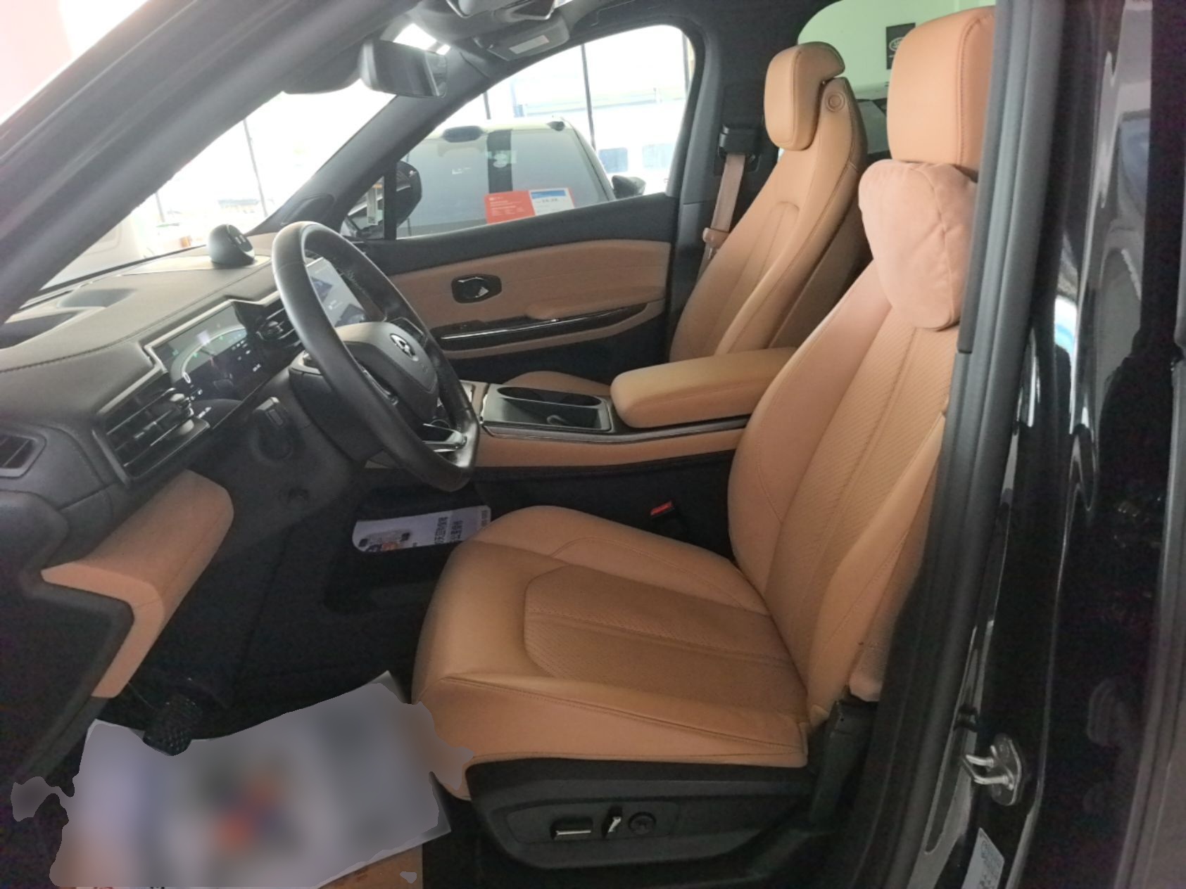 Vordere Reihe im Auto