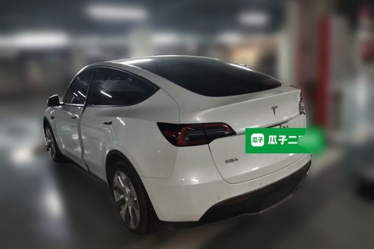 Used Tesla Model Y 2021 Standard Range Rear-Wheel Drive Version Rear Left 45 Deg