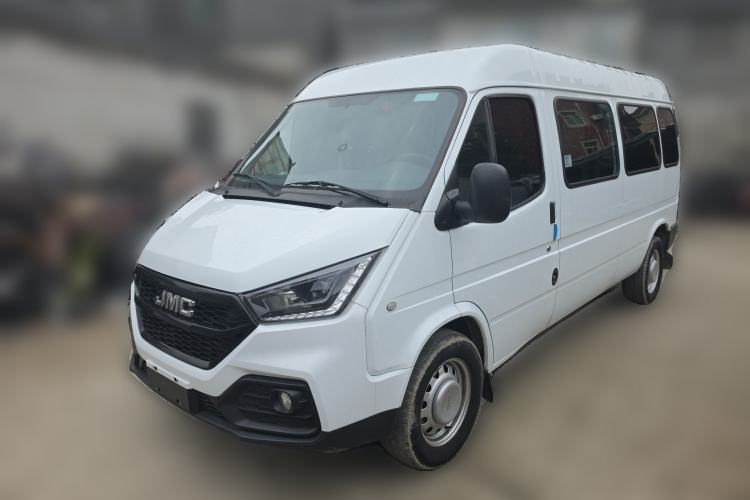 Used JMC Transit 2021 2.8T Space King Standard Version Long Wheelbase Mid-Height Roof Rear Single Tire – Step 6-Seater Diesel China VI Emission Standard JX493