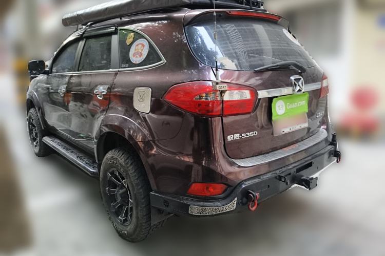 Used JMC Yusheng S350 2016 2.4T Automatic 2WD Diesel Luxury Version with Sunroof 7 Seats Rear Left 45 Deg