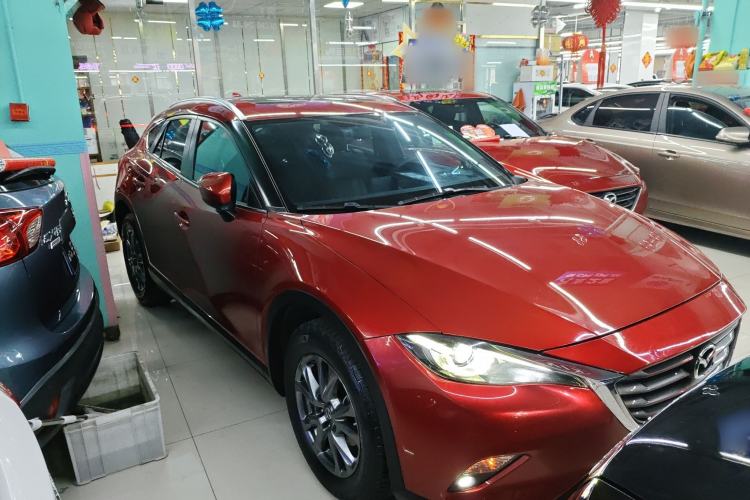 Used Mazda CX-4 2018 2.0L Automatic Two-Wheel Drive Blue Sky Premium Upgrade Version China V Standard Front Right 45 Deg