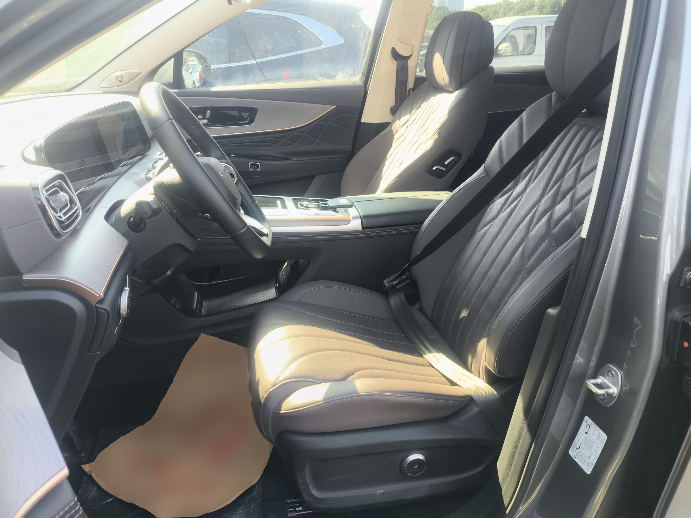 Переднее сиденье в автомобиле