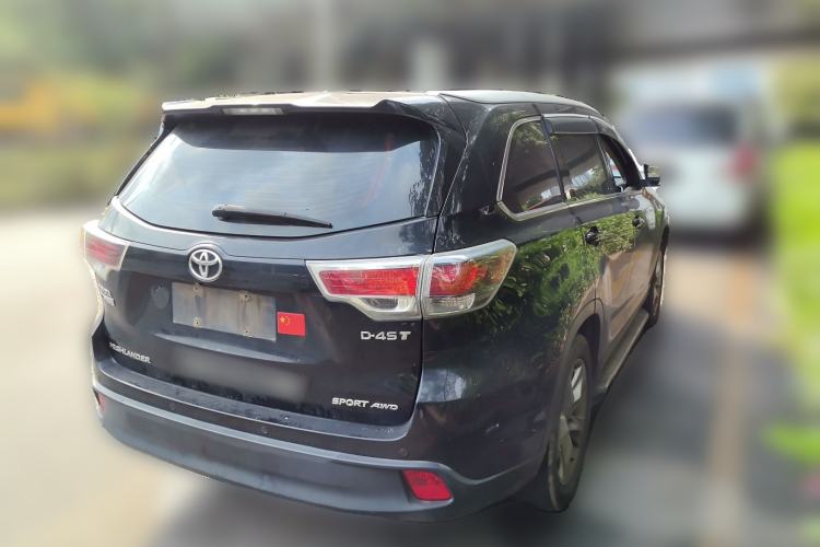 Used Toyota Highlander 2015 2.0T Four-Wheel Drive Luxury Edition 7-Seater Rear Right 45 Deg