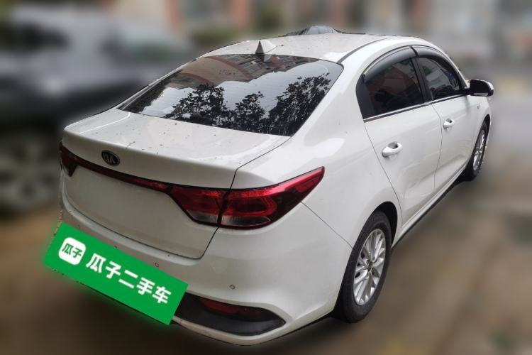Used Kia K2 2017 Sedan 1.4L Manual Transmission 15th Anniversary Special Edition GLS Rear Right 45 Deg