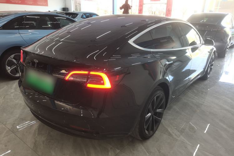 Used Tesla Model 3 2019 Long-Range Rear-Wheel-Drive Version Rear Right 45 Deg