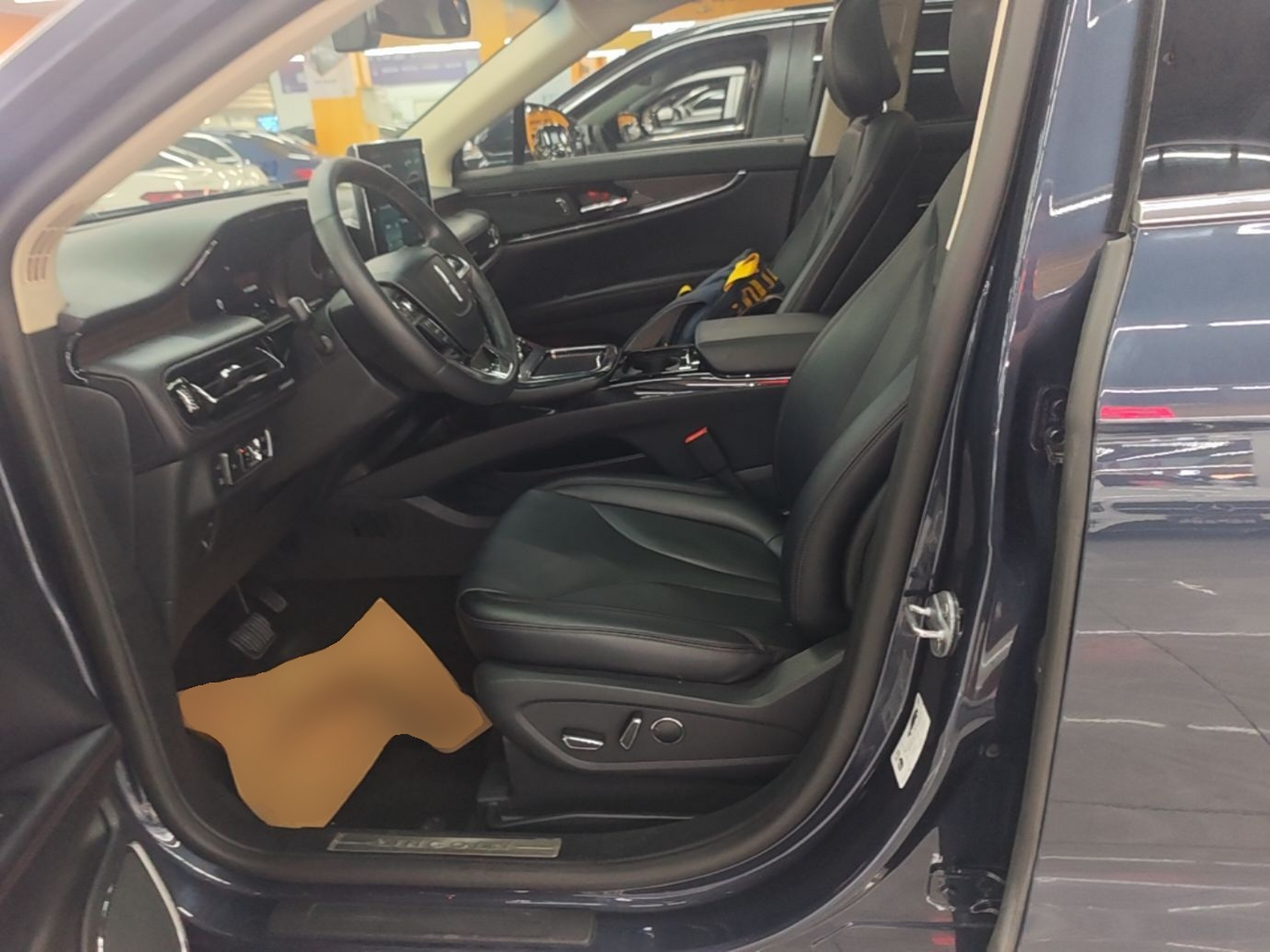 Vordere Reihe im Auto