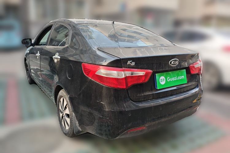 Used Kia K2 2011 Sedan 1.4L Manual Transmission GLS Rear Left 45 Deg