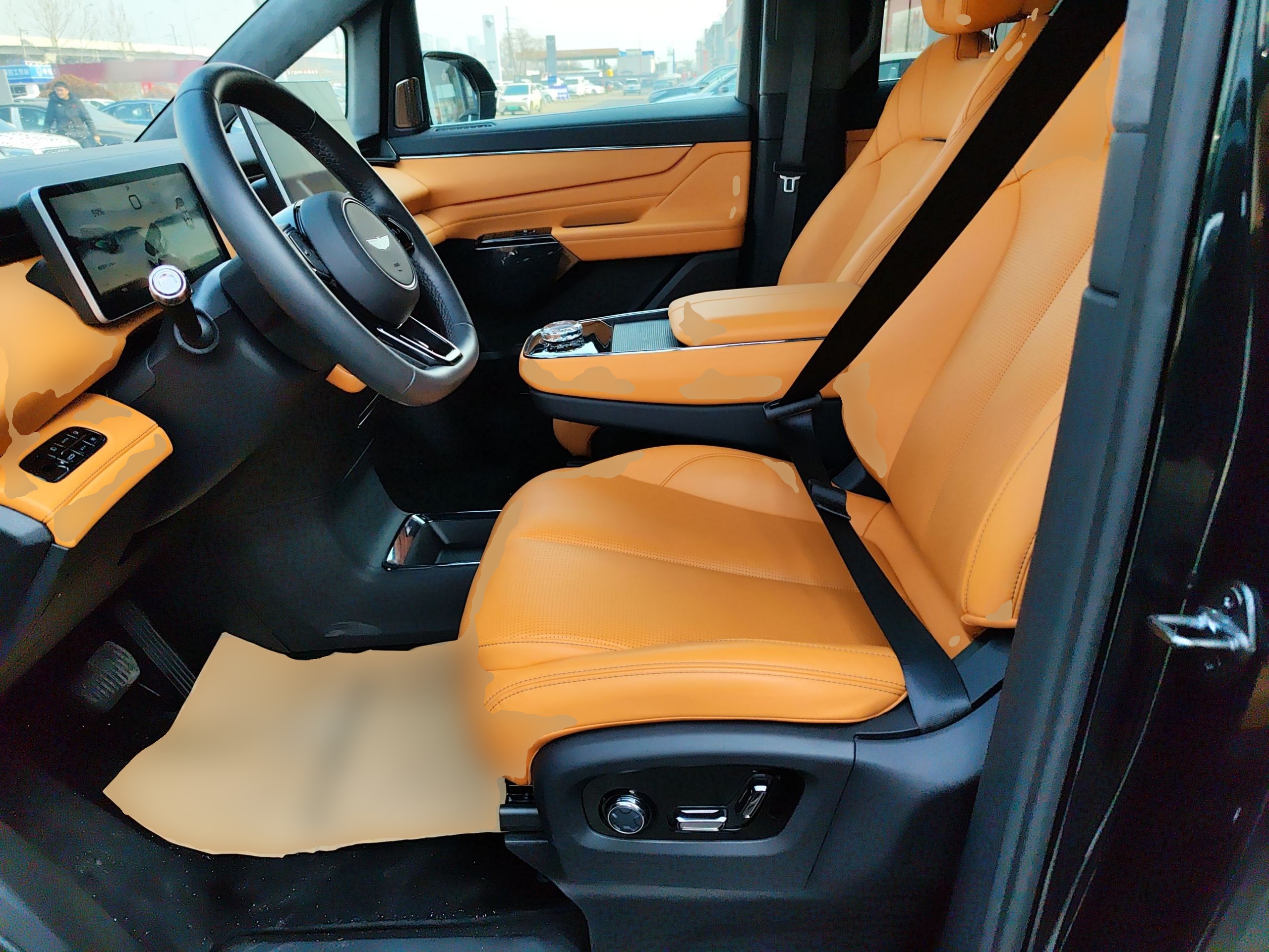 Переднее сиденье в автомобиле