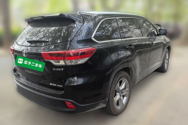 Used Toyota Highlander 2018 2.0T Four-Wheel Drive Prestige Version 7 Seats China V Emission Standard Rear Right 45 Deg