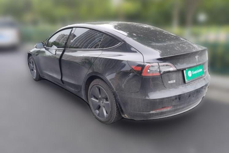 Used Tesla Model 3 2021 Revised Version Standard Range Rear-Wheel Drive Upgraded Edition 3D1 Rear Left 45 Deg