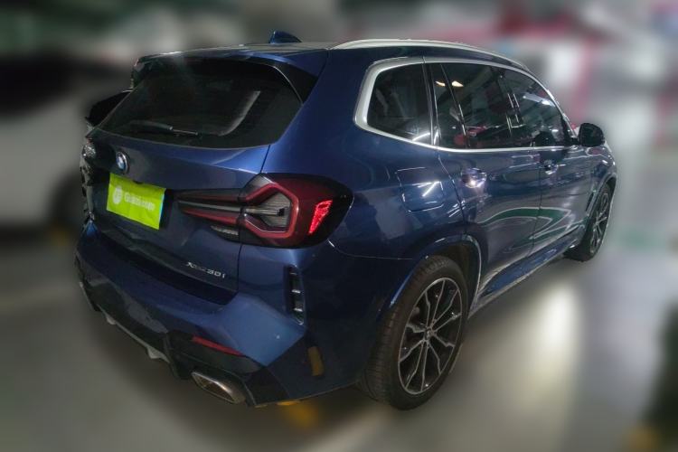 Used BMW X3 2022 xDrive30i Luxury Model M Night Sky Package Rear Right 45 Deg