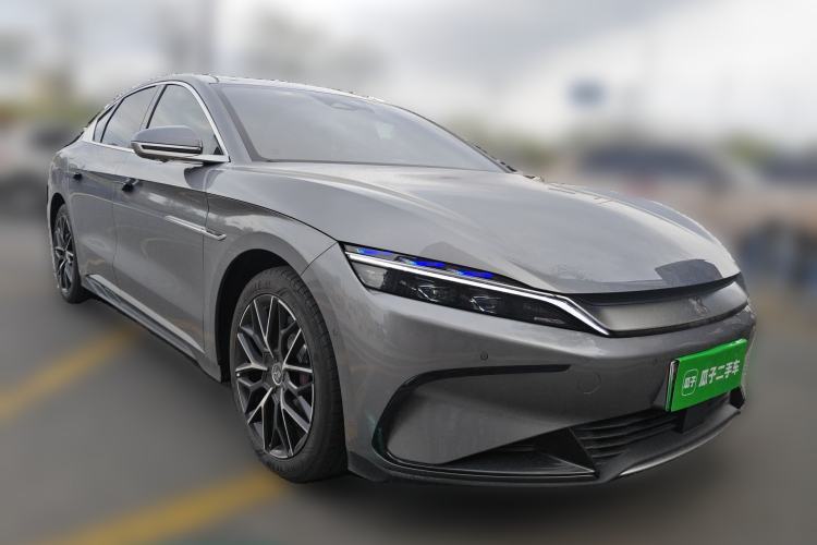 Used BYD Han 2022 EV Genesis Edition 610KM All-Wheel Drive Premium Model Front Right 45 Deg