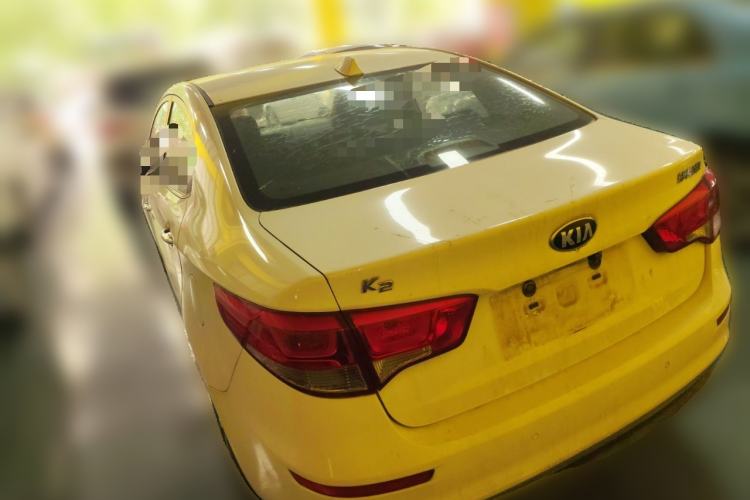 Used Kia K2 2015 Sedan 1.4L MT GLS Rear Left 45 Deg
