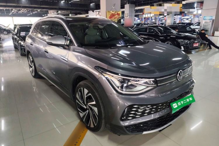 Used Volkswagen ID.6 X 2021 Prime Smart Four-Wheel Drive Edition Front Right 45 Deg