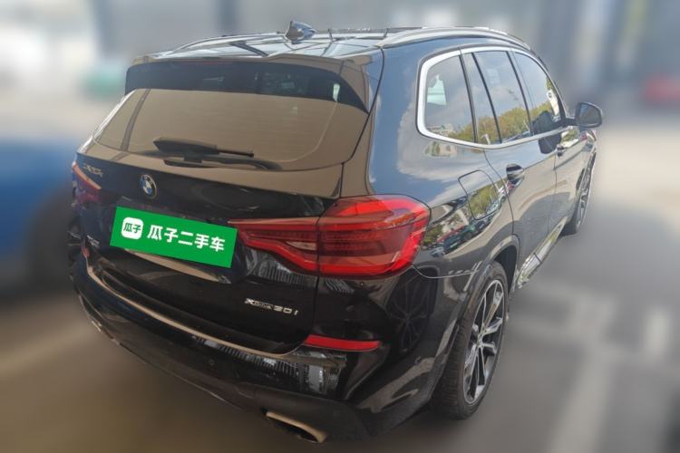 Used BMW X3 2020 xDrive30i Luxury Model with M Sport Package Rear Right 45 Deg