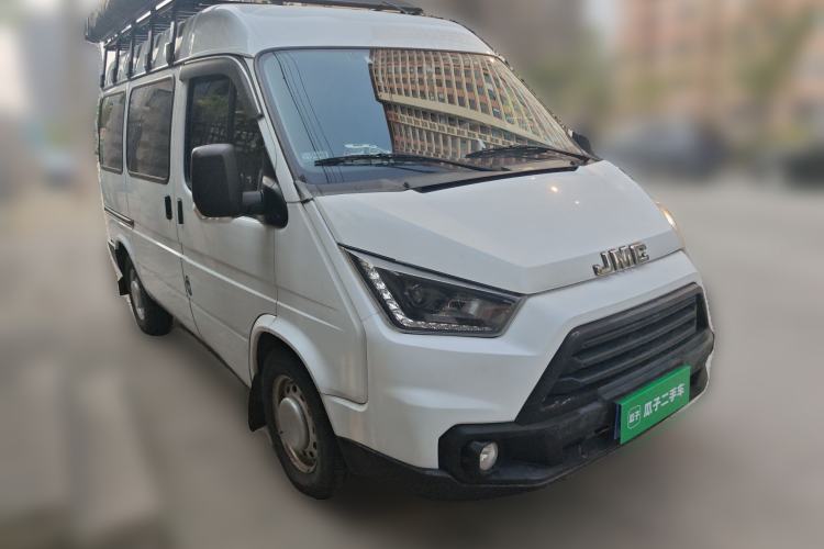 Used JMC Transit 2019 2.8T Commercial Version Short Wheelbase Mid-Roof 6-Seater China VI JX493 Front Right 45 Deg