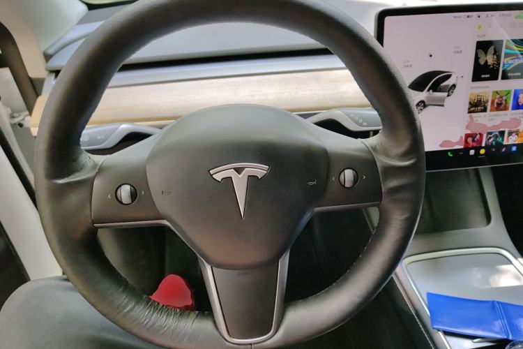 Used Tesla Model Y 2021 Long-Range All-Wheel-Drive Version Steering Wheel